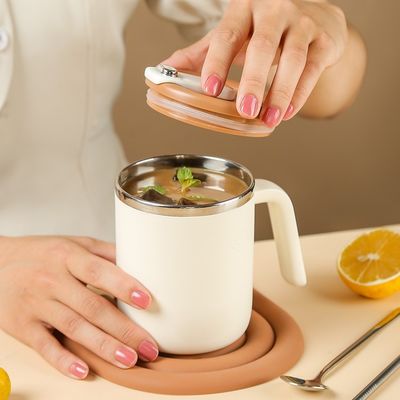 500 ml Edelstahl-Kaffee-Tasse, breiter Mund, undicht, isoliert, nachhaltig für Camping
