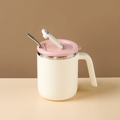 500 ml Edelstahl-Kaffee-Tasse, breiter Mund, undicht, isoliert, nachhaltig für Camping