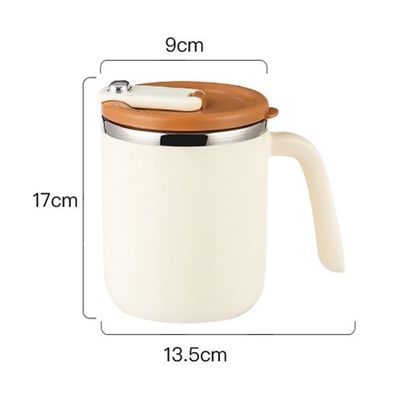 500 ml Edelstahl-Kaffee-Tasse, breiter Mund, undicht, isoliert, nachhaltig für Camping