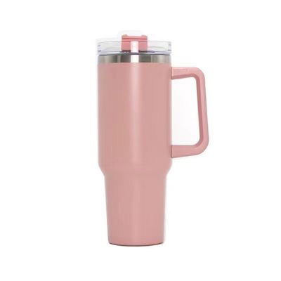 Sportbecher aus Edelstahl mit großer Kapazität 40oz Farbkrüge mit Strohhalmen und Handgriffe