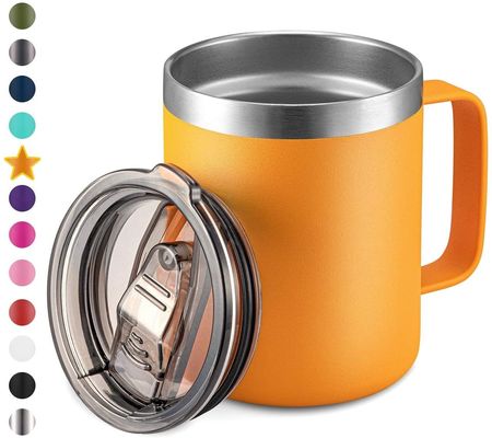 Nachhaltige 12oz Metall 304 Edelstahl Hot Travel Coffee Mug mit Griff für die Party