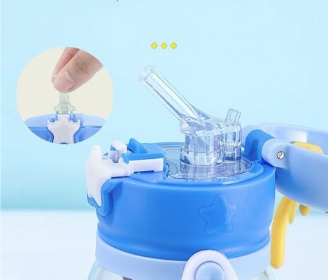 600 ml Kapazität Custom Logo Transparente Lebensmittelqualität Plastikstrohbecher für Kinder