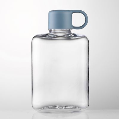 TOUR Outdoor-Aktivität Tritan 360/500 ml tragbare kleine Quadratklare Plastikflasche mit Wasser