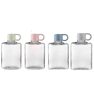 Anpassungs-Logo akzeptabel 500ML 360ML Rechteck Form Quadrat Wasserflaschen für Outdoor-Sportarten