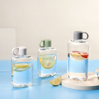 Anpassungs-Logo akzeptabel 500ML 360ML Rechteck Form Quadrat Wasserflaschen für Outdoor-Sportarten