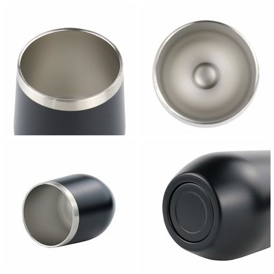12oz 304 Edelstahl-Tasse Farbe Pulver beschichtet undicht Doppelwand Portable Student Isolierte Tasse mit Deckel
