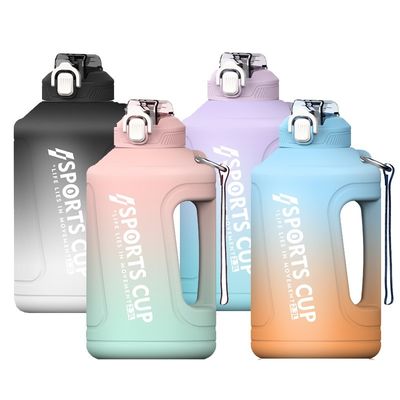 Langlebige Wasserflasche mit großer Kapazität 2300 ML 3800 ML Sportwasserflasche mit Scrub Gradient
