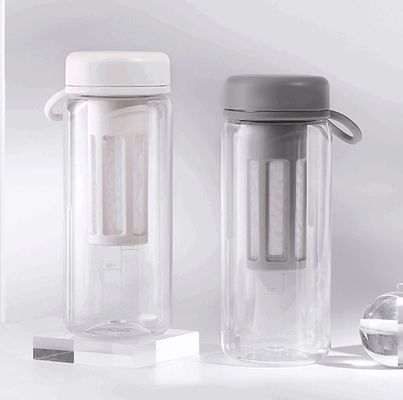 Outdoor-Aktivität Gym Portable Plastik-Wasserflasche mit Tee-Infuser und Kapazitätsleitung