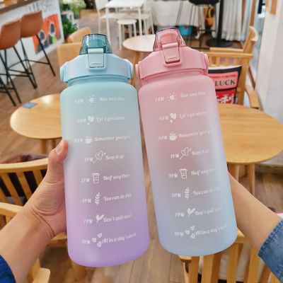 2000 ml Farbschalen mit Zeitskala und Wasserflasche für Erwachsene