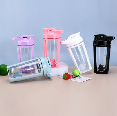 Portable Shake Cup mit individuellem Logo Gesundheit Fitness Fruchtfarbe Plastik Salat Shaker