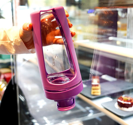 Portable Shake Cup mit individuellem Logo Gesundheit Fitness Fruchtfarbe Plastik Salat Shaker