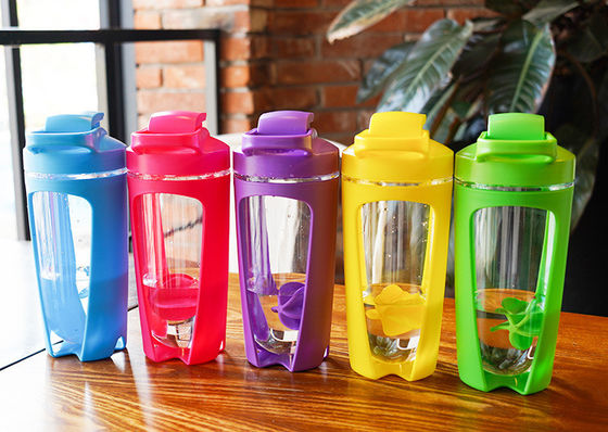 Portable Shake Cup mit individuellem Logo Gesundheit Fitness Fruchtfarbe Plastik Salat Shaker