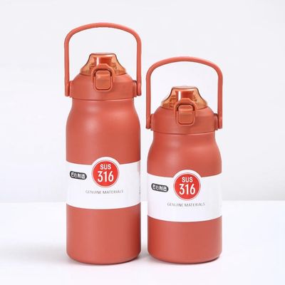 Portable Sprungkappe Wasserflasche für Outdoor-Aktivitäten aus 304 Edelstahl