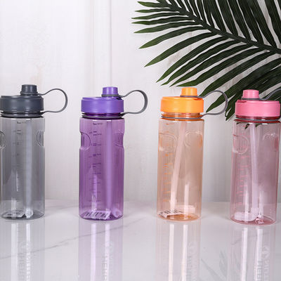 TOUR Customized Logo Quadrat geformte Getränkeflasche Gefroren undicht Plastikquadrat Wasserflasche