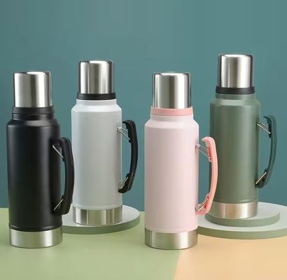 1L Wasserflasche Außen Klettern Camping Isolierte undichteste Edelstahlthermos