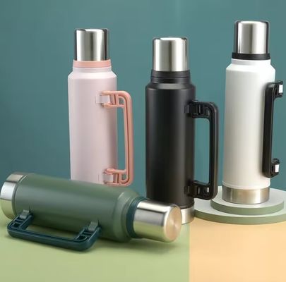 1L Wasserflasche Außen Klettern Camping Isolierte undichteste Edelstahlthermos
