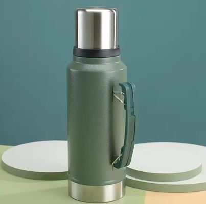 1L Wasserflasche Außen Klettern Camping Isolierte undichteste Edelstahlthermos