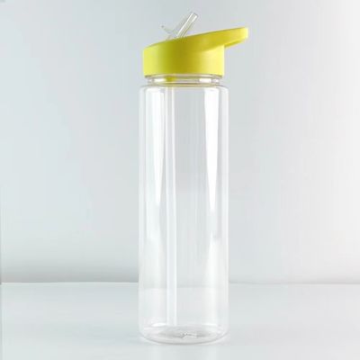 Outdoor-Aktivität Essential 750 ml AS/SK Material Plastik-Wasserflasche mit Flip Stroh