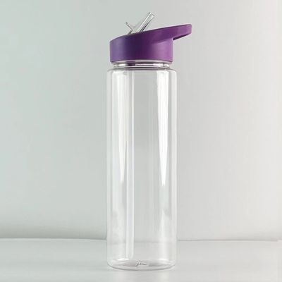 Outdoor-Aktivität Essential 750 ml AS/SK Material Plastik-Wasserflasche mit Flip Stroh