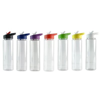 750 ml Transparente Kunststoff-Sport-Reisewasserflasche zum Kochen von Wasser