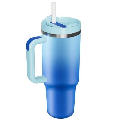 angepasste Farbe 40oz Kapazität Edelstahl Reisetumbler mit Griff für unterwegs