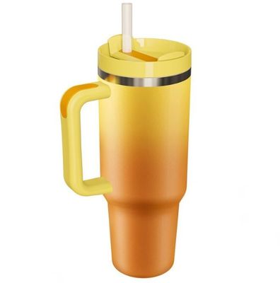 angepasste Farbe 40oz Kapazität Edelstahl Reisetumbler mit Griff für unterwegs