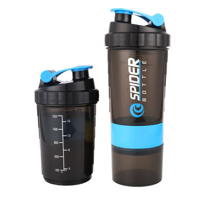 Fitness BPA-freie Plastik-Protein-Shaker-Flasche mit Mixer und Glitter-Design