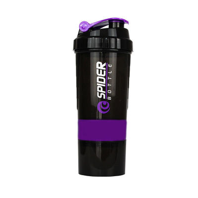 Fitness BPA-freie Plastik-Protein-Shaker-Flasche mit Mixer und Glitter-Design