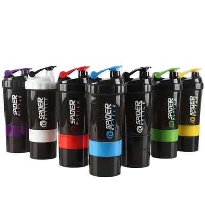 Unisex Custom Logo 500ml Bpa Free Shaker Flasche PP Milk Shake Cup Proteinpulver Fitness Fitnessstudio Sport Wasserflasche mit Mischball
