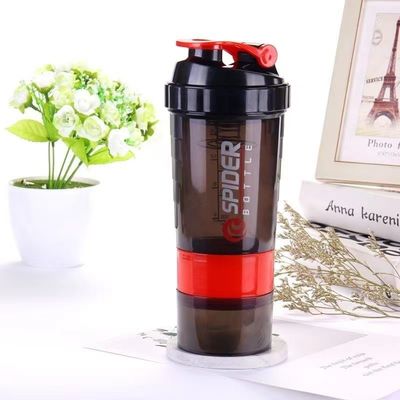 Unisex Custom Logo 500ml Bpa Free Shaker Flasche PP Milk Shake Cup Proteinpulver Fitness Fitnessstudio Sport Wasserflasche mit Mischball