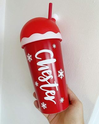 MUGS Getränke-Typ Weihnachtsgeschenk 20oz Tumbler-Tasche mit Weihnachtsmann-Hutdeckel und Stroh