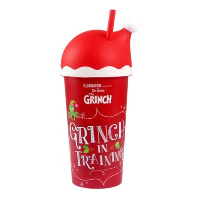 Custom Logo 600ml wiederverwendbarer Kunststoff Weihnachtsbecher für Kinder persönlicher Weihnachtsmann