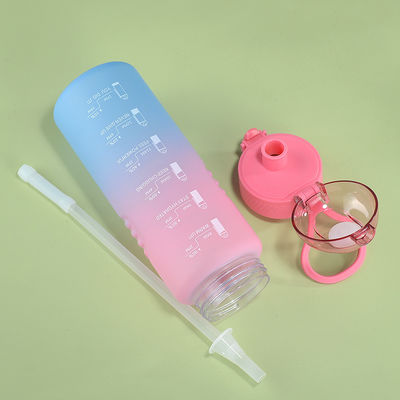 32oz 1000ml Motivations-Sport-Wasserflasche mit Fluss Flip Top Lecksicherung Deckel Portable