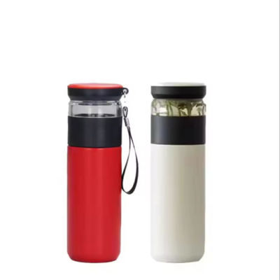 500 ml Trennfilter Edelstahl Vakuumglasflasche Isolierte tragbare Teetasse
