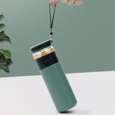500 ml Trennfilter Edelstahl Vakuumglasflasche Isolierte tragbare Teetasse