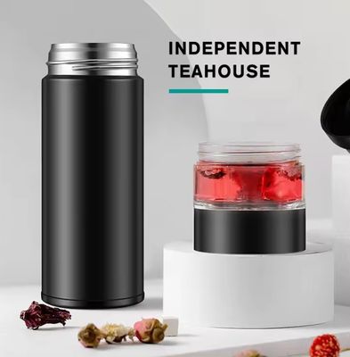 500 ml Trennfilter Edelstahl Vakuumglasflasche Isolierte tragbare Teetasse
