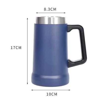 Geschäftsgeschenke 710 ml große Kapazität Sport 304 Edelstahl Wasserbecher mit Griff