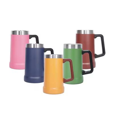 710 ml Kapazität Breitmunde Edelstahl-Protein-Shaker mit Griff für persönliche