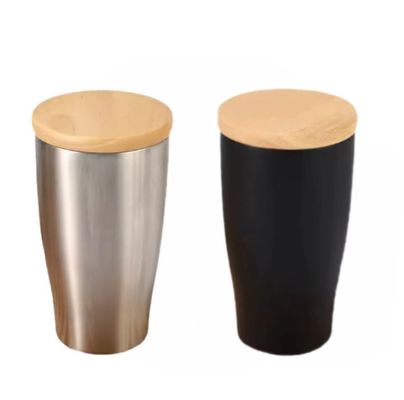 Portable Creative 350ml Vintage Holzkorn Plastik-Wasserflasche für Reisezeiten