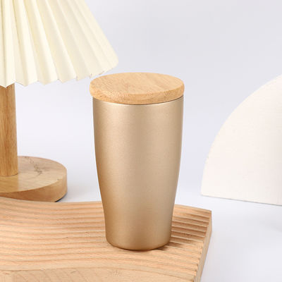 Portable Creative 350ml Vintage Holzkorn Plastik-Wasserflasche für Reisezeiten