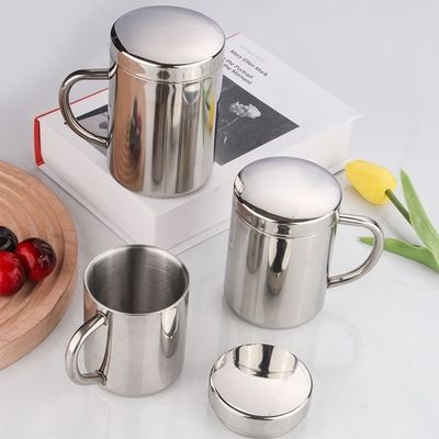 Anpassbare Wasserflasche aus Edelstahl 304 mit Griff und Deckel 210 ml/300 ml/400 ml Direkt