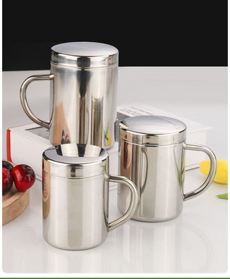 Anpassbare Wasserflasche aus Edelstahl 304 mit Griff und Deckel 210 ml/300 ml/400 ml Direkt