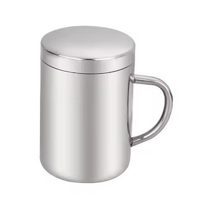 304 Edelstahl Kaffeebecher Umweltschonender Reiseglas Trinkbecher mit HANDGREIP