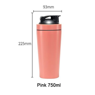 Einwand 18/8 Metallprotein-Shaker-Flasche mit Deckel und Mischkugel enthalten