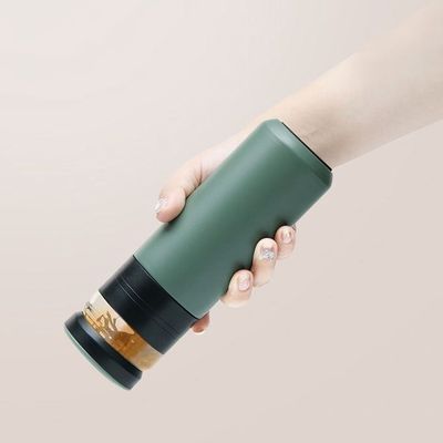 Direktversorgung Doppelwand-Tasse Edelstahl-Teeflasche mit 500 ml Infuser-Kapazität