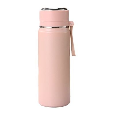 Zeitgenössischer Design 500 ml/600 ml Edelstahl-Wasserflasche mit Seilgriff