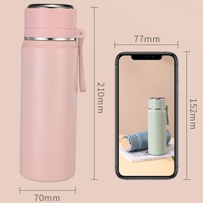 Vakuum 500 ml 600 ml Doppelwand-Sportflasche aus Edelstahl mit Deckel
