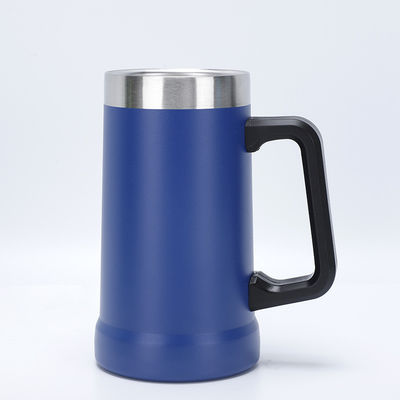 Minimalistischer Design-Stil Anpassungsfähiger Vakuum Doppelwand Isolierung Edelstahl Kaffee Bier Tasse mit Griff
