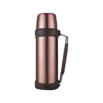 Edelstahl 1000 ml Wasserflasche Thermische Vakuum Isolierte Tasse mit Handgriff Kugelform