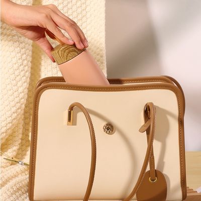 Muster 280ML Holzkorn-Edelstahl-Tasse für benutzerdefiniertes Logo Kinder Sport-Wasserflasche